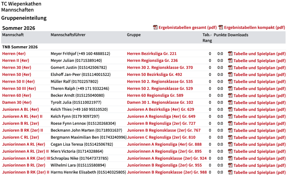 Teams Sommer 26